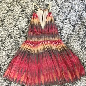 Free People Babydoll Tribal Halter Dress